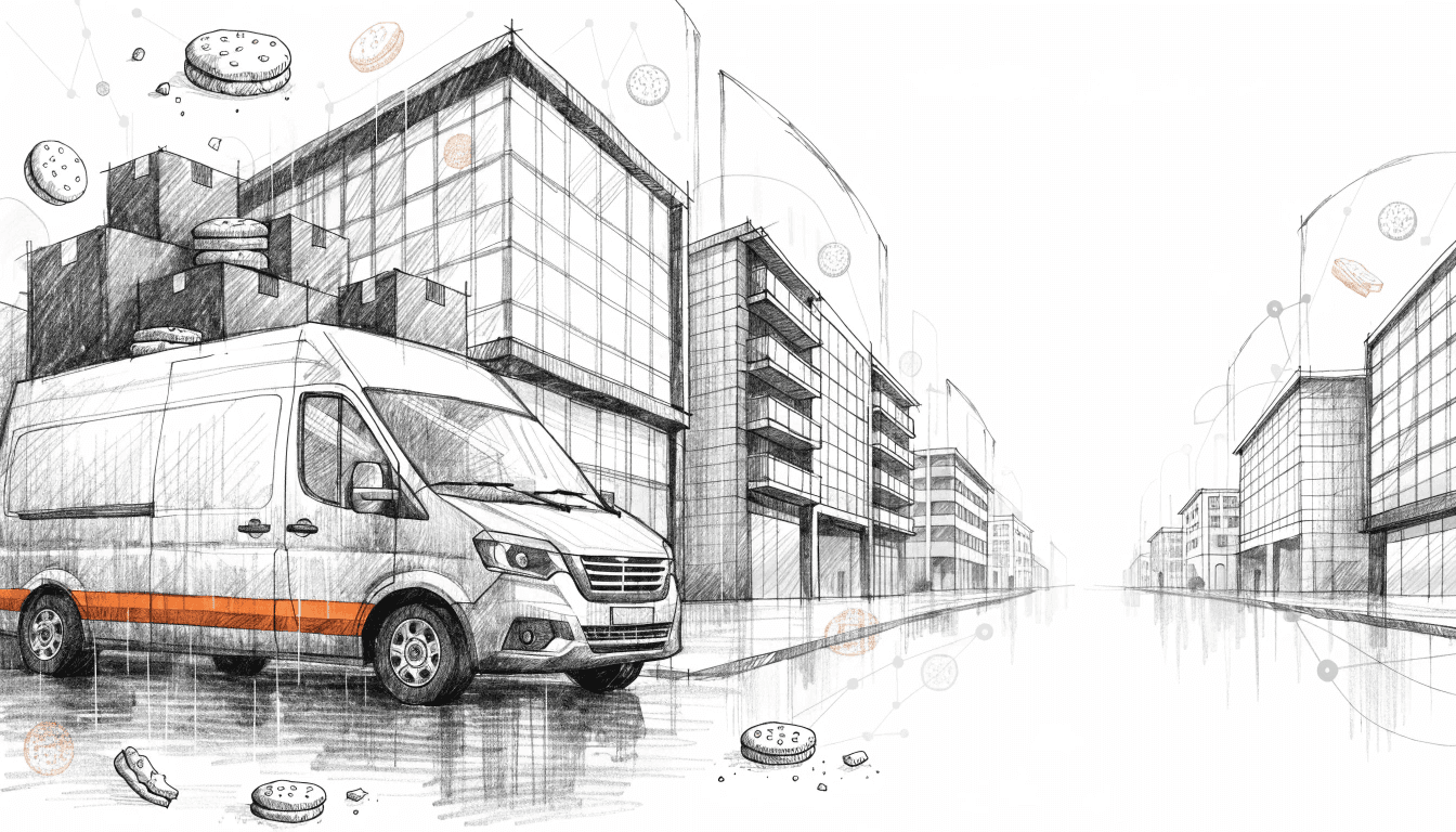 Cookie policy illustration background