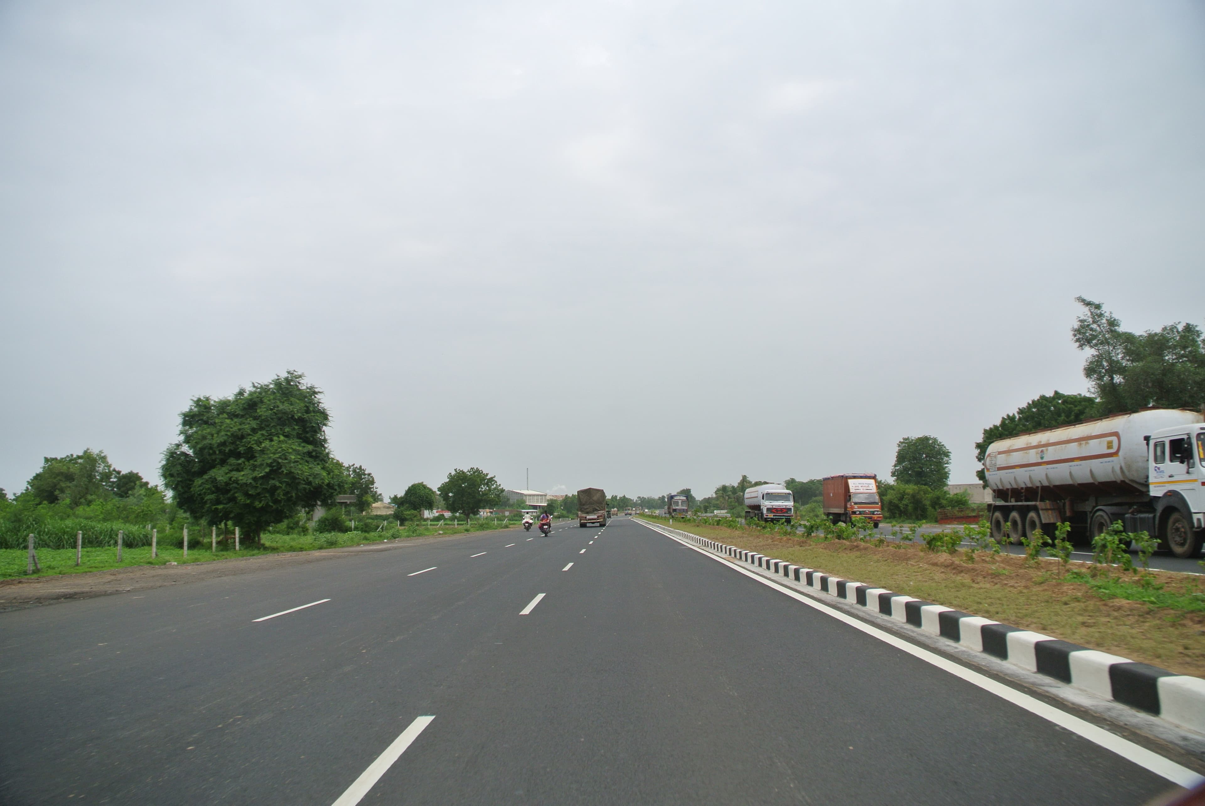 European road freight lane used as a supporting corporate visual