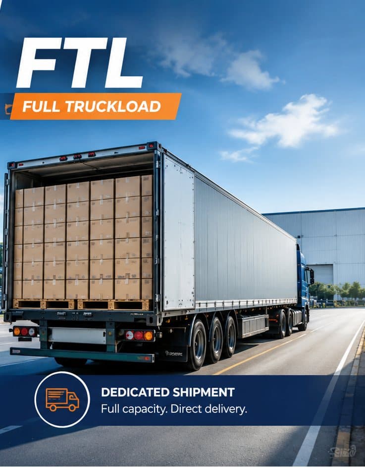 Full truckload transport — dedicated trailer capacity