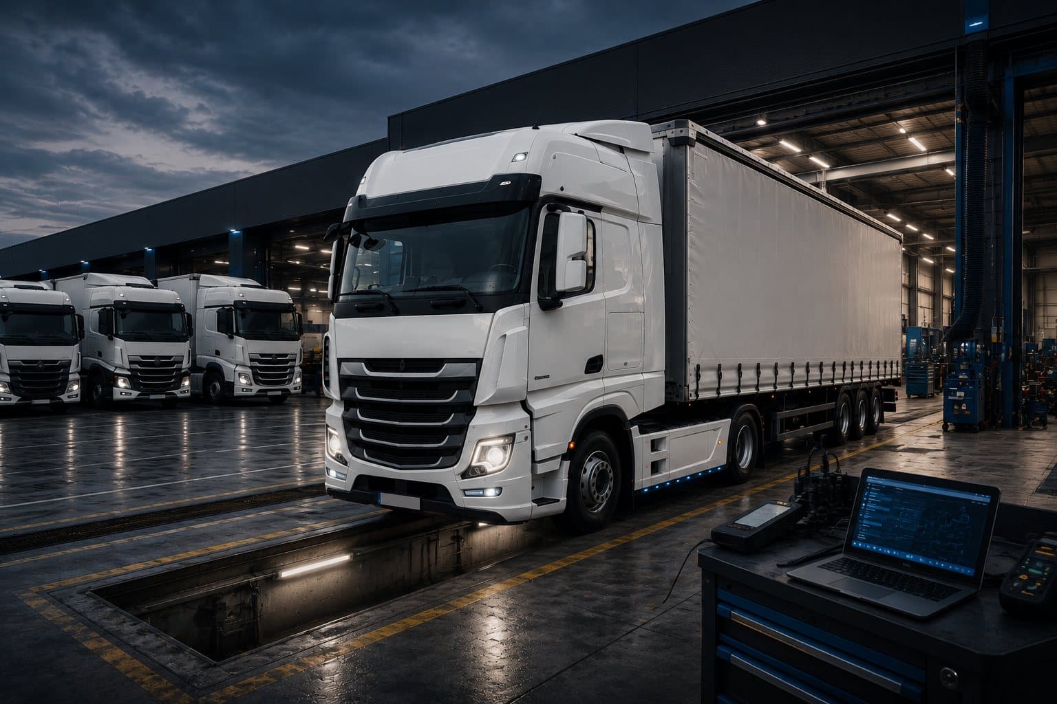 Modern Euro 6 fleet equipment